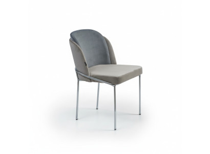 Silla de diseñador de lujo gris sillas nuevas muebles comedor tapizados mobiliario