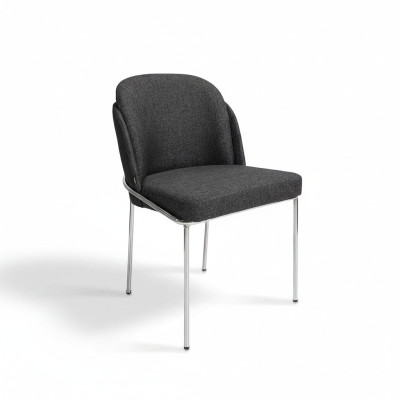Silla de lujo negra para comedor, muebles nuevos, sillas de diseñador, decoración.
