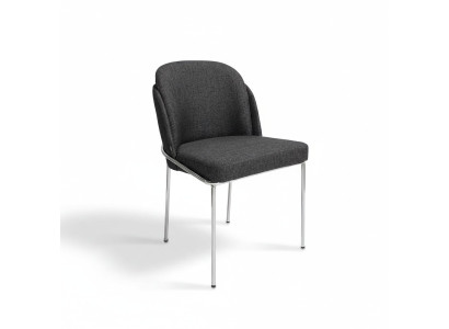 Silla de lujo negra para comedor, muebles nuevos, sillas de diseñador, decoración.