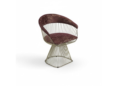 Silla con apoyabrazos Diseñador Moderno Muebles de lujo Silla con apoyabrazos Sillón tapizado