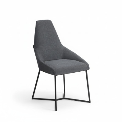 Silla de diseño Muebles Modernos Silla tapizada Gris Silla de comedor Nueva Muebles