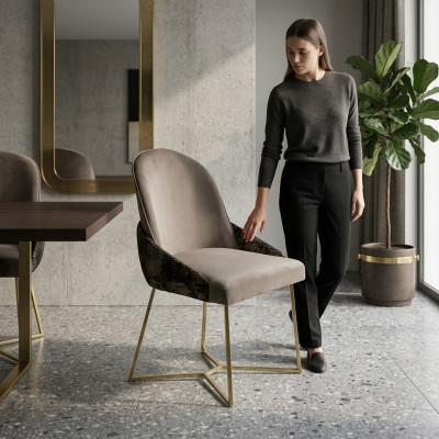 Silla de comedor Muebles Silla tapizada Moderna Mobiliario Diseñador Nuevo Silla