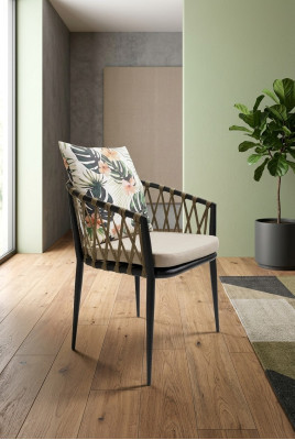 Silla con brazos de diseñador silla de diseñador de lujo con reposabrazos nuevo mueble