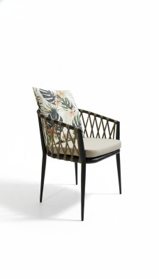 Silla con brazos de diseñador silla de diseñador de lujo con reposabrazos nuevo mueble