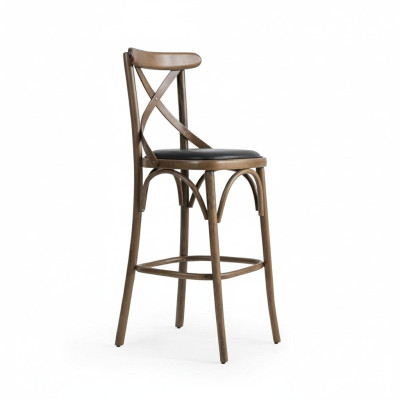 Taburete de diseñador moderno de madera para la decoración de sillas de comedor.
