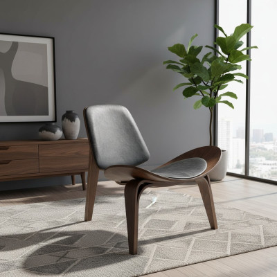 Sillón Sala de estar Moderno Madera Diseño Silla Diseño Nuevo Mobiliario