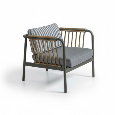 Sillón moderno gris asiento diseño sala de estar mobiliario nuevo.