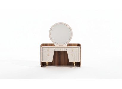 Mesa de tocador de lujo con espejo moderno Diseño de muebles de dormitorio
