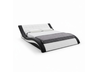 Diseño cama cama grande cuero hotel tapizado 180x200 estantería multifunción