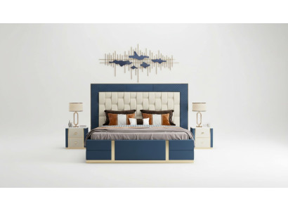 Diseño cama box spring moderna cama doble cama de hotel de lujo 180x200 nueva.