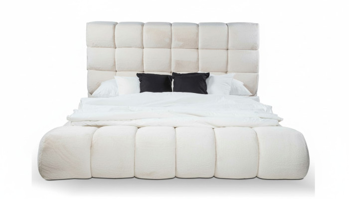 Cama Cama doble Moderna Estructura de cama de lujo Diseño de marco de cama de madera Nuevo
