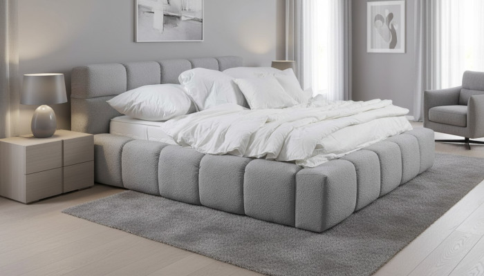 Dormitorio Cama Muebles de lujo Estilo Moderno Diseño Cama doble Camas