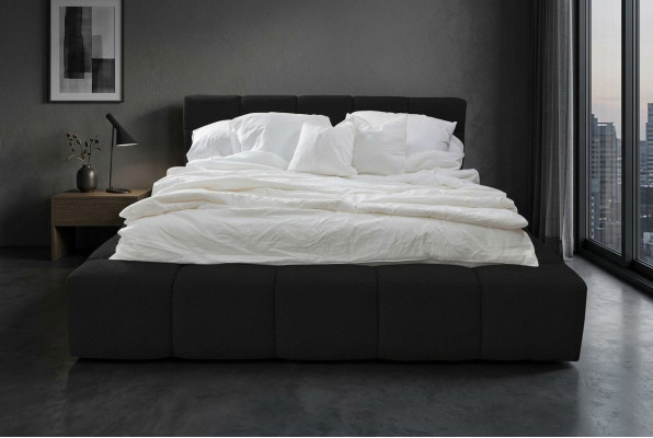Cama clásica de diseño acolchado de lujo de doble hotel, ropa de cama para dormitorios nuevos.