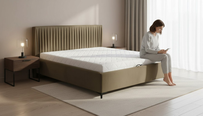 Diseño de camas moderno camas de madera textil estructura de cama de dormitorio.