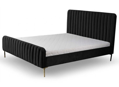 Cama acolchada diseño lujo doble camas de hotel dormitorio 180x200cm nueva.