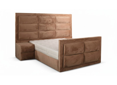Juego de dormitorio de lujo con mesita de noche cama 2 piezas Conjunto completo Diseño Mobiliario Nuevo