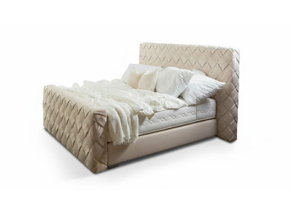 Muebles de dormitorio de lujo Cama moderna Estructura de cama 160x200 cm Cabecero de diseño