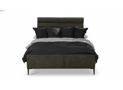 Textil Cama Gris Diseño Lujo Dormitorio Matrimonial Camas Cama Matrimonial