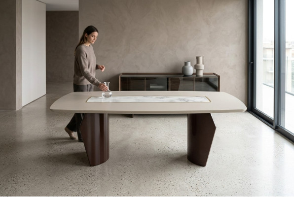 Comedor Mesa de comedor Moderno lujoso Diseño de comedor Muebles de madera