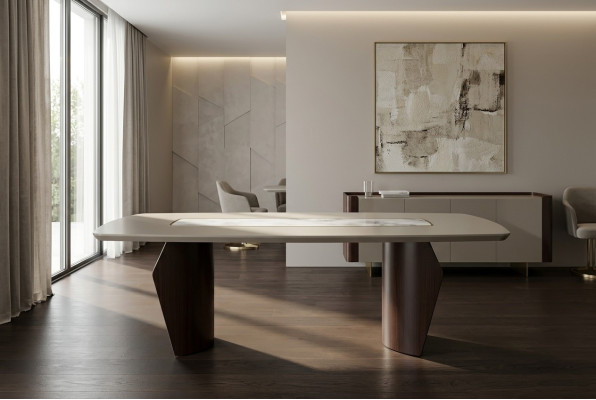 Comedor Mesa de comedor Moderno lujoso Diseño de comedor Muebles de madera