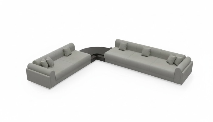 Sofá en forma de L de tela, sofá de esquina, sofá, tapizado premium, sofá, muebles