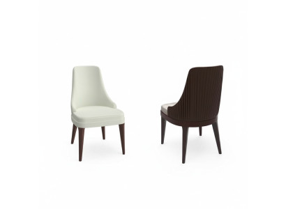 Silla de comedor tapizada de lujo silla de respaldo silla de sala de estar nueva