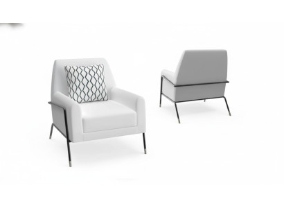 Sillón de diseñador Sala de estar Muebles Decoración blanco Textil Sillón de televisión Sala de estar