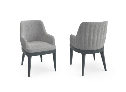Sillas modernas de diseño en tela y madera, sillón de lujo tapizado textil.