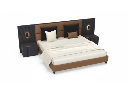 Mesa de noche de lujo para dormitorio- camas mueble diseño juego completo de accesorios de decoración de 3 piezas.