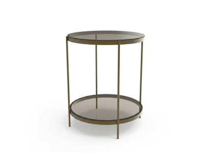 Mesa auxiliar de vidrio elegante y lujosa de estilo moderno gris mesa de centro nueva