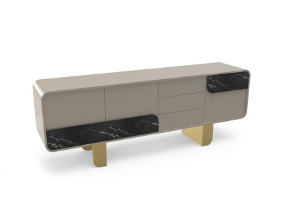 Mueble espejo del sideboard del diseñador, mueble de diseño de la consola de madera.
