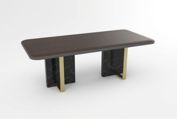 Mesa de comedor moderna Diseño de lujo de mesa de salón comedor Nuevo