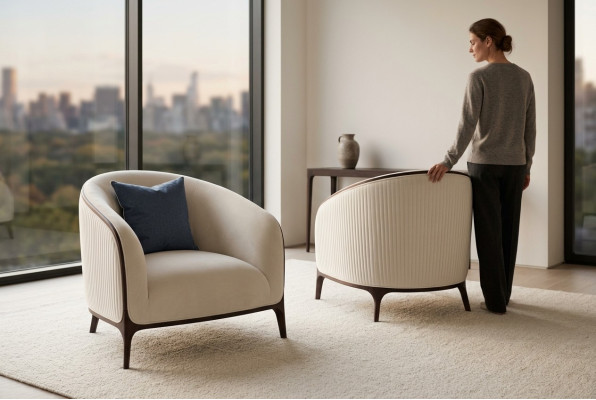 Sillón diseño sofá de 1 plaza textil lounge acolchado lujo asiento relax