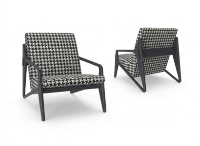 Sillón de lujo de salón, tela, diseño moderno, acolchado, nuevo