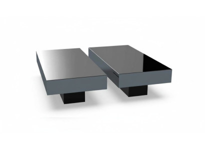 Mesas de café Mesa de lujo de vidrio Mesas Consolas Muebles de diseño Conjunto 2x nuevo