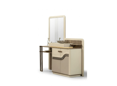 Diseño tocador con espejo en el dormitorio Elegante tocador de muebles