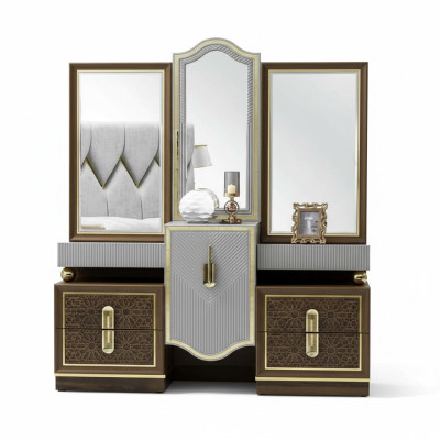 Diseño moderno tocador con espejo Dormitorio Nuevo Lujo