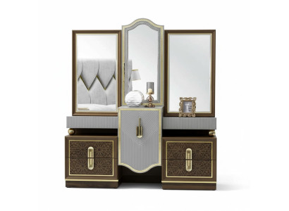 Diseño moderno tocador con espejo Dormitorio Nuevo Lujo