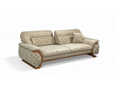 Chesterfield Sofá de tres plazas con respaldo ajustable, sofá de lujo muebles