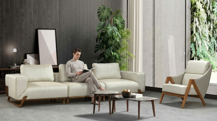 Conjunto de sofá de 3 plazas + 1 butaca, 3 sillones, conjunto de tela para sala de estar, set de 3 piezas.