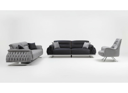 Conjunto de sofás modernos de 3 piezas Conjunto de sofá de lujo para la sala de estar de 3+3+1 plazas Muebles