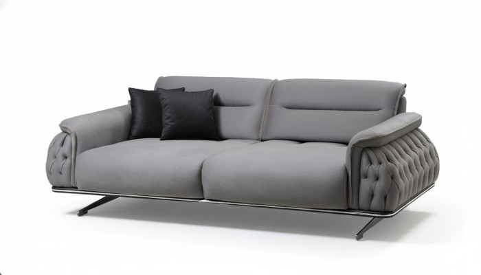 Diseñador suave sofá de 3 plazas para sala de estar tapizado en tela muebles nuevos de lujo.