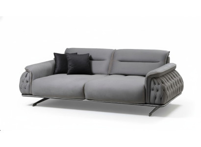 Diseñador suave sofá de 3 plazas para sala de estar tapizado en tela muebles nuevos de lujo.