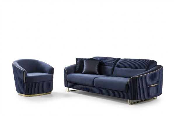 Sofá conjunto de 3+1 plazas, muebles modernos, diseño de conjunto de sofás nuevos de 2 piezas de tela.