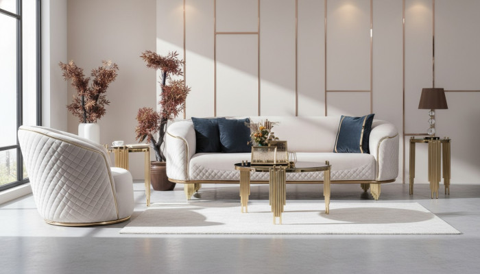 Conjunto de sofás de 2 piezas, sofá de salón de 3 plazas, sillón diseño moderno sofá