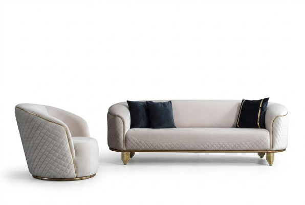 Conjunto de sofás de 2 piezas, sofá de salón de 3 plazas, sillón diseño moderno sofá