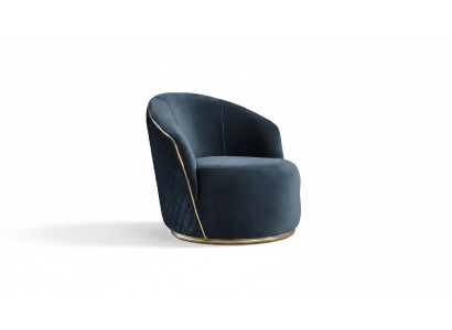 Sillón de lujo tapizado salón de relajación club muebles diseño sillón azul nuevo.
