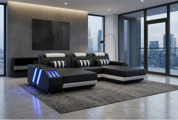 Sofá esquinero conjunto de sofá sofá almohadilla sofá conjunto de muebles de salón conjunto de forma L