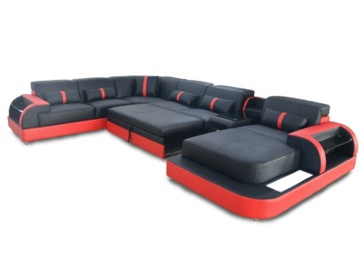Sofá multifuncional, esquina de descanso, sillones acolchados, sofás LED, función de cama.