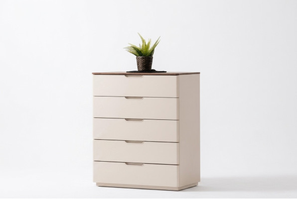 Cómoda moderna elegante de madera beige